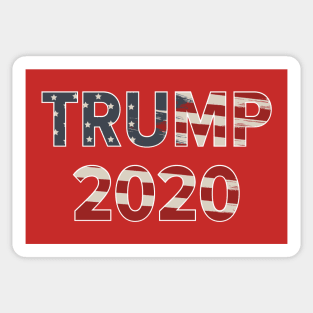 Trump 2020 Red American Flag Sticker